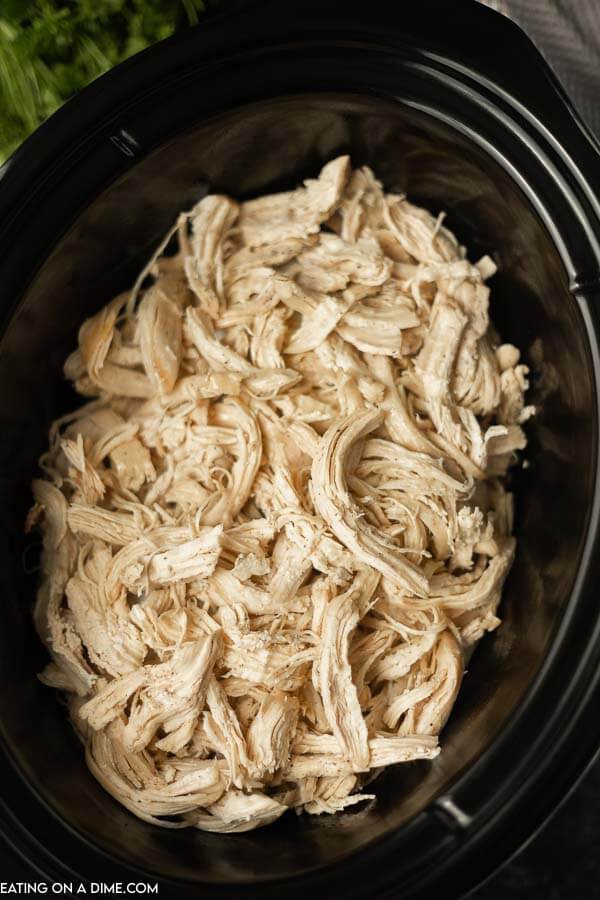 shredded chicken in crock pot