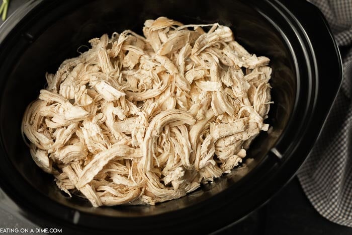 shredded chicken in crock pot