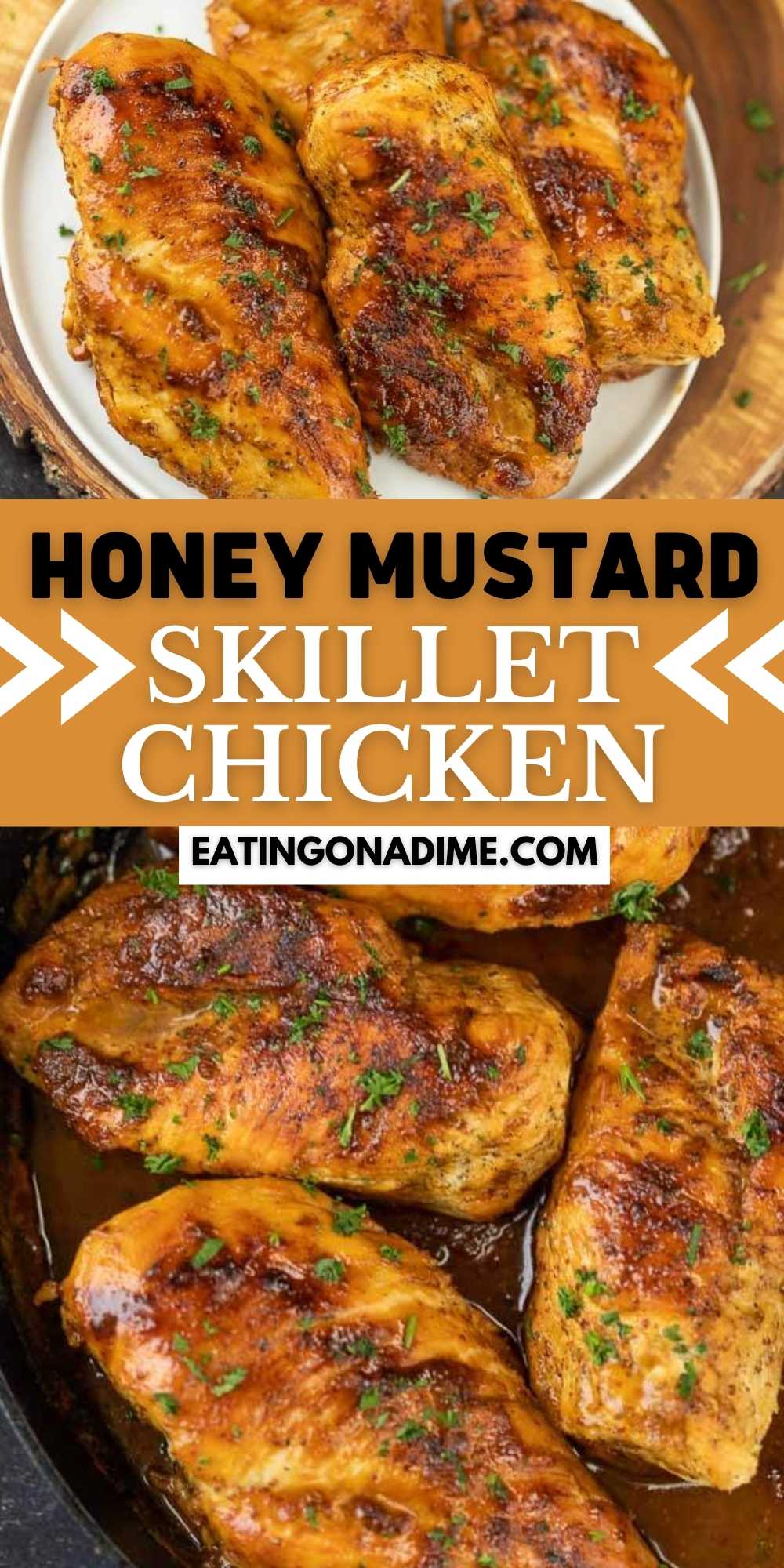 Honey mustard chicken recipe is sweet and tangy and so easy to prepare. Get dinner on the table in 15 minutes. Your family will love it! 