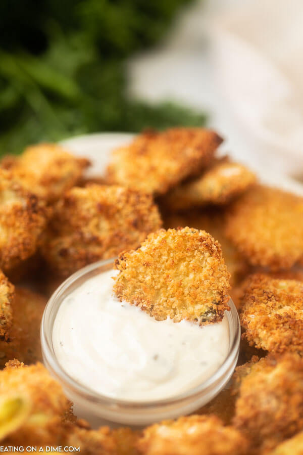 fried pickles with ranch