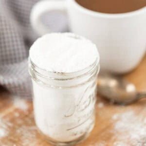 Powdered Coffee in a jar.