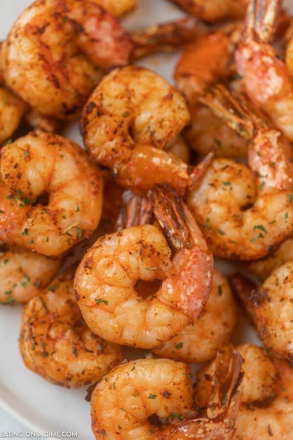 closeup picture of cooked shrimp