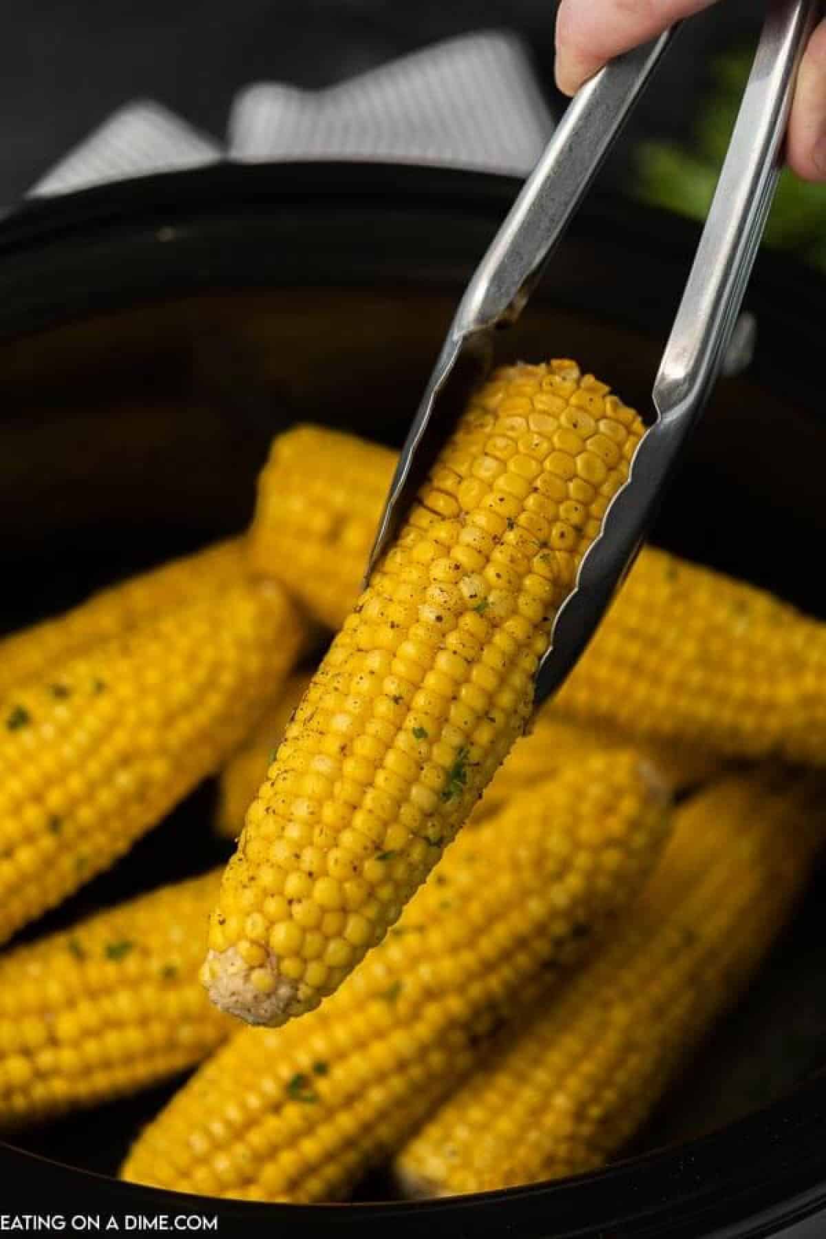picture of corn on the cob in crock pot