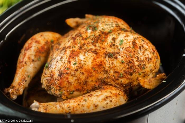 Crockpot Whole Chicken - Easy Crockpot Rotisserie Chicken
