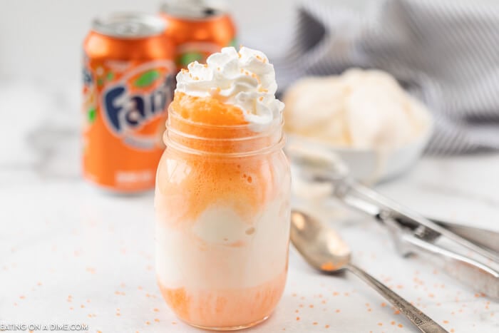 fanta float tin mason jar