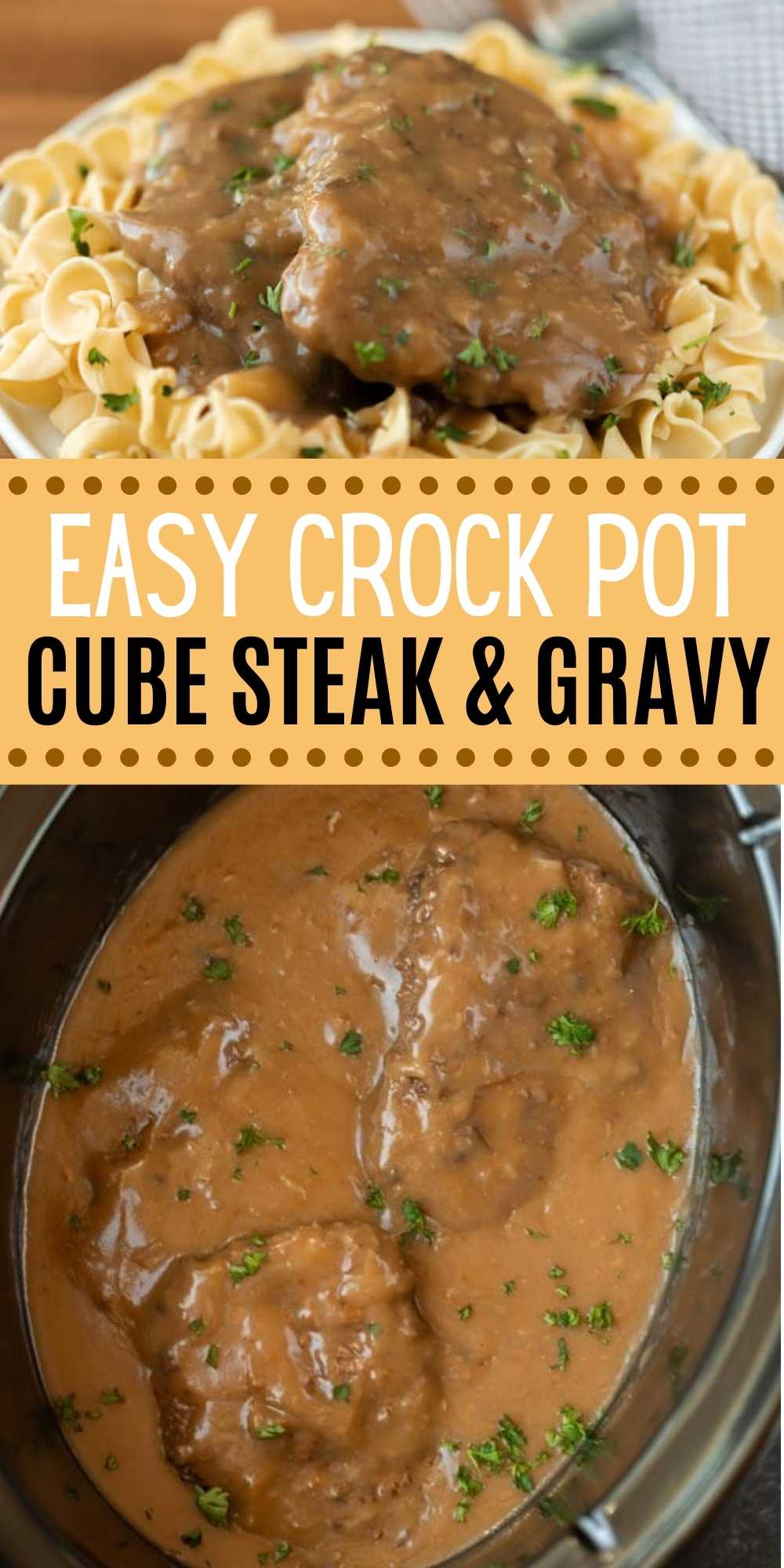 Crock pot Cube Steak and Gravy Recipe