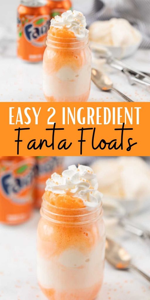 You will love this Fanta ice cream float. Once you learn how to make an ice cream float, you will make them all the time! Ice cream float recipes are so simple and budget friendly. This is quick, simple and SO delicious! #eatingonadime #floatrecipes #fantarecipes 
