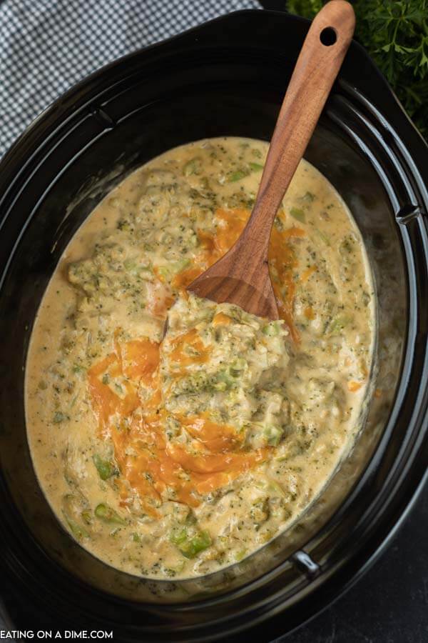 broccoli cheese soup in crock pot