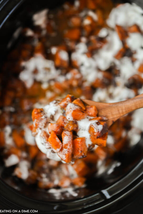 sweet potato casserole in the crock pot