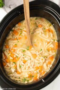 Crock pot Chicken Noodle Soup - Easy and delicious!
