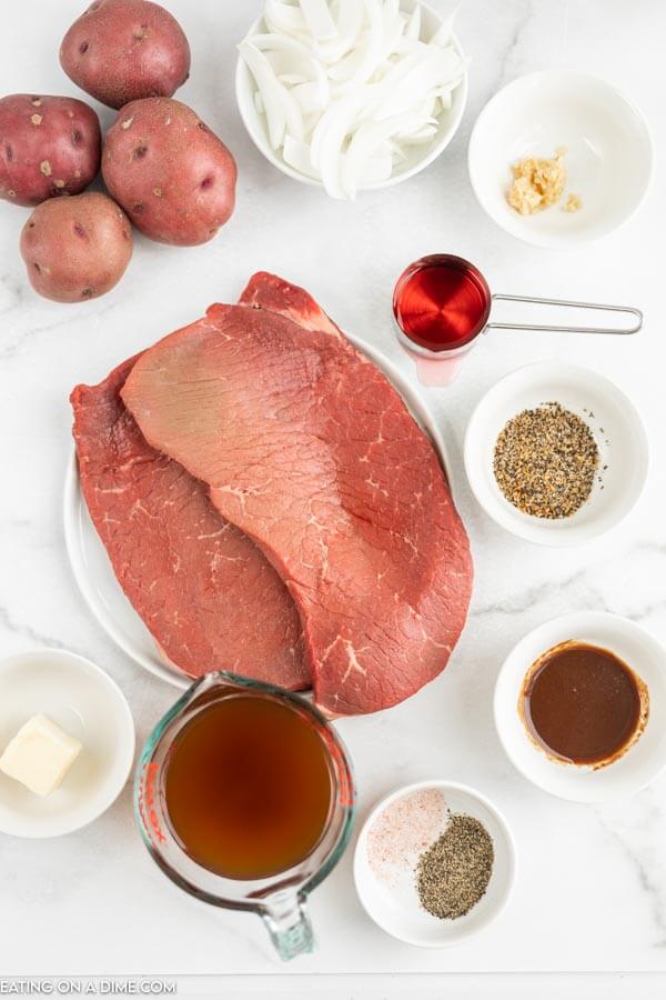 Ingredients for Instant Pot steak