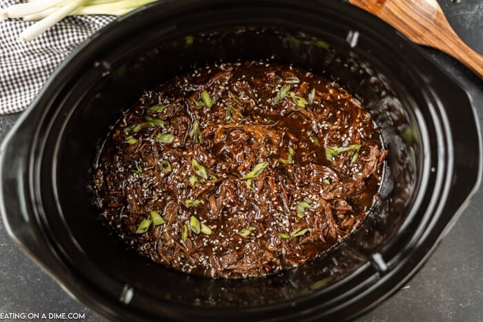 Korean BBQ shredded in crockpot