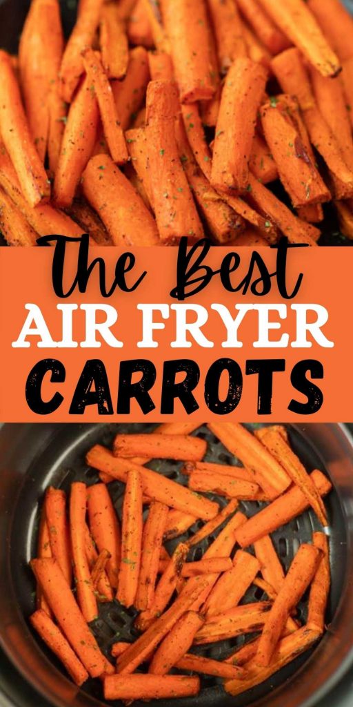 Looking for a healthy snack or side dish recipe? This Air Fryer Baby Carrots Recipe is super easy to make and you’ll be surprised by how tasty they are too!  This Air Fryer Carrot Fries are simple to make and healthy too!  Everyone will love this air fryer carrots recipe.  #eatingonadime #airfryerrecipes #carrotrecipes #sidedishrecipes 

