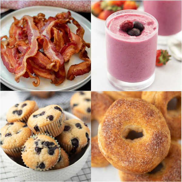 School mornings are crazy but these easy back to school breakfast ideas will get your morning started right. The kids will love these simple breakfast recipes that are perfect for kids and for teens too!  These breakfast recipes are great to make ahead and are quick and easy to make in the morning too!  #eatingonadime #breakfastrecipes #backtoschool 