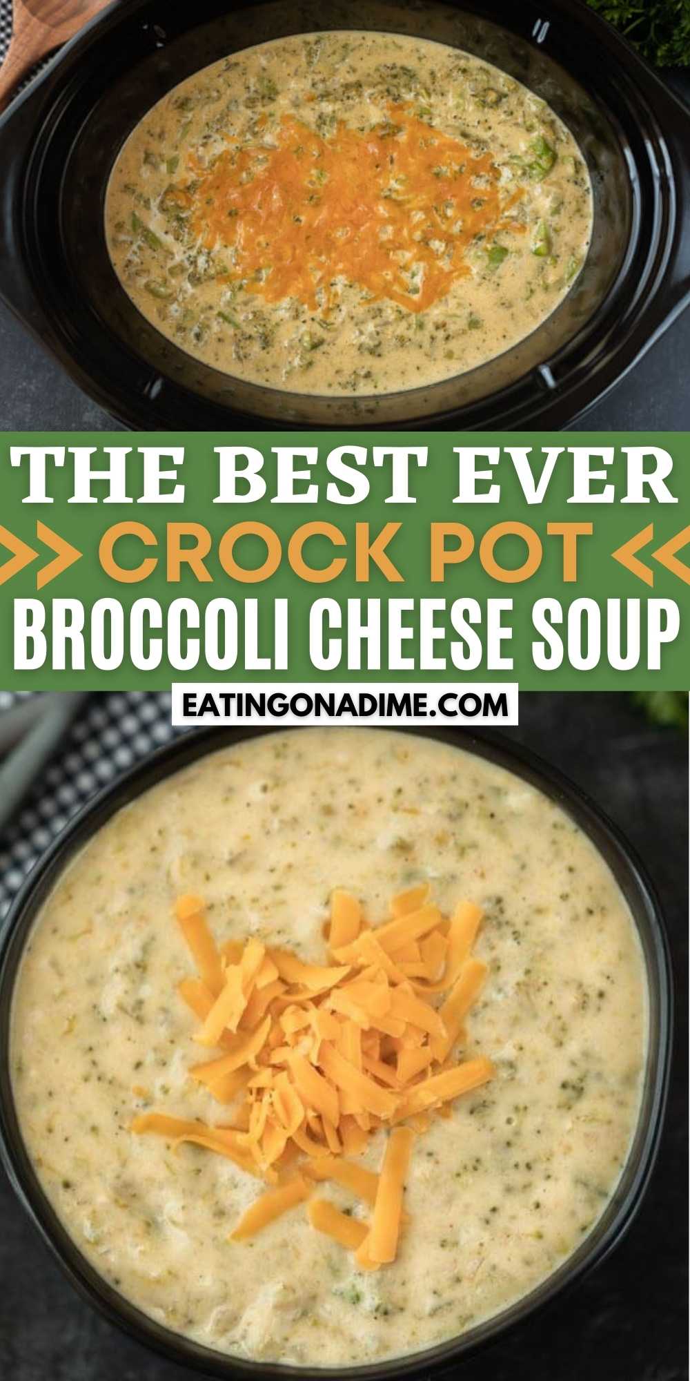 The Best Crockpot Broccoli Cheese Soup
