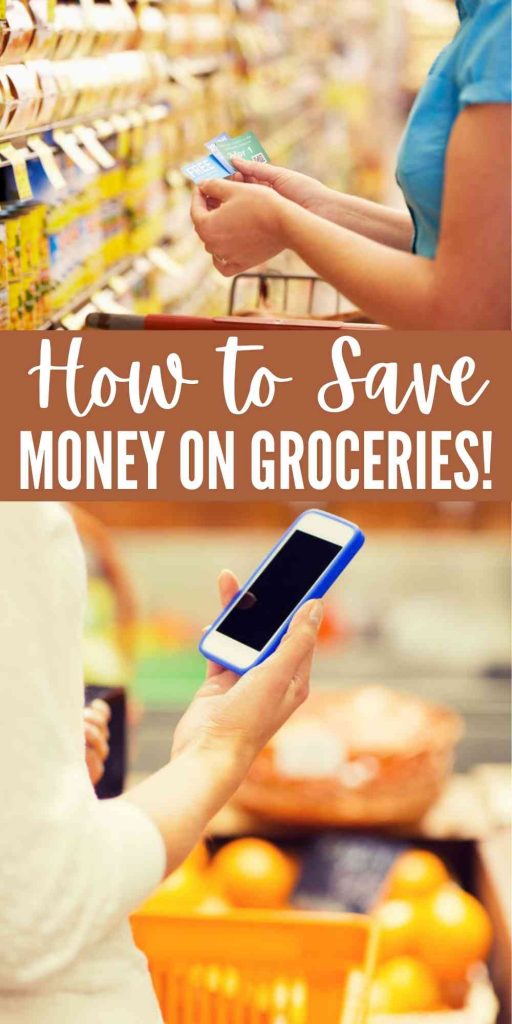 If you're looking to save money in your budget, the food is a great place to start! You probably spend more than you think on food alone!  Check out these easy tips to saving money on groceries without coupons.  Frugal living is the best way to save money on groceries! #eatingaondime #savingmoney #moneysavingtips #savingongroceries #frugaltips 
