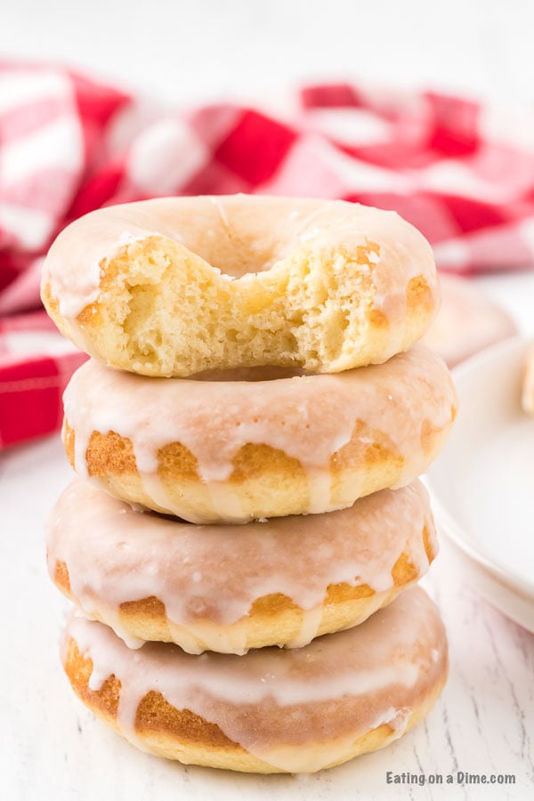 Vanilla Glazed Baked Donuts