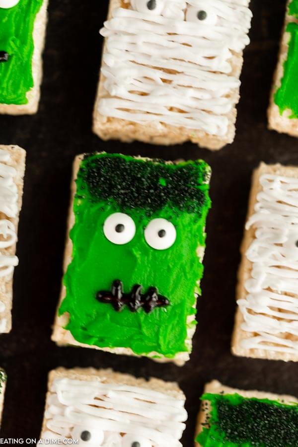 rice krispies decorated for Halloween 