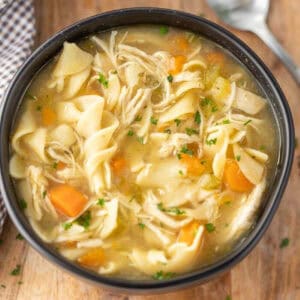 A Bowl of Chicken Noodle Soup.