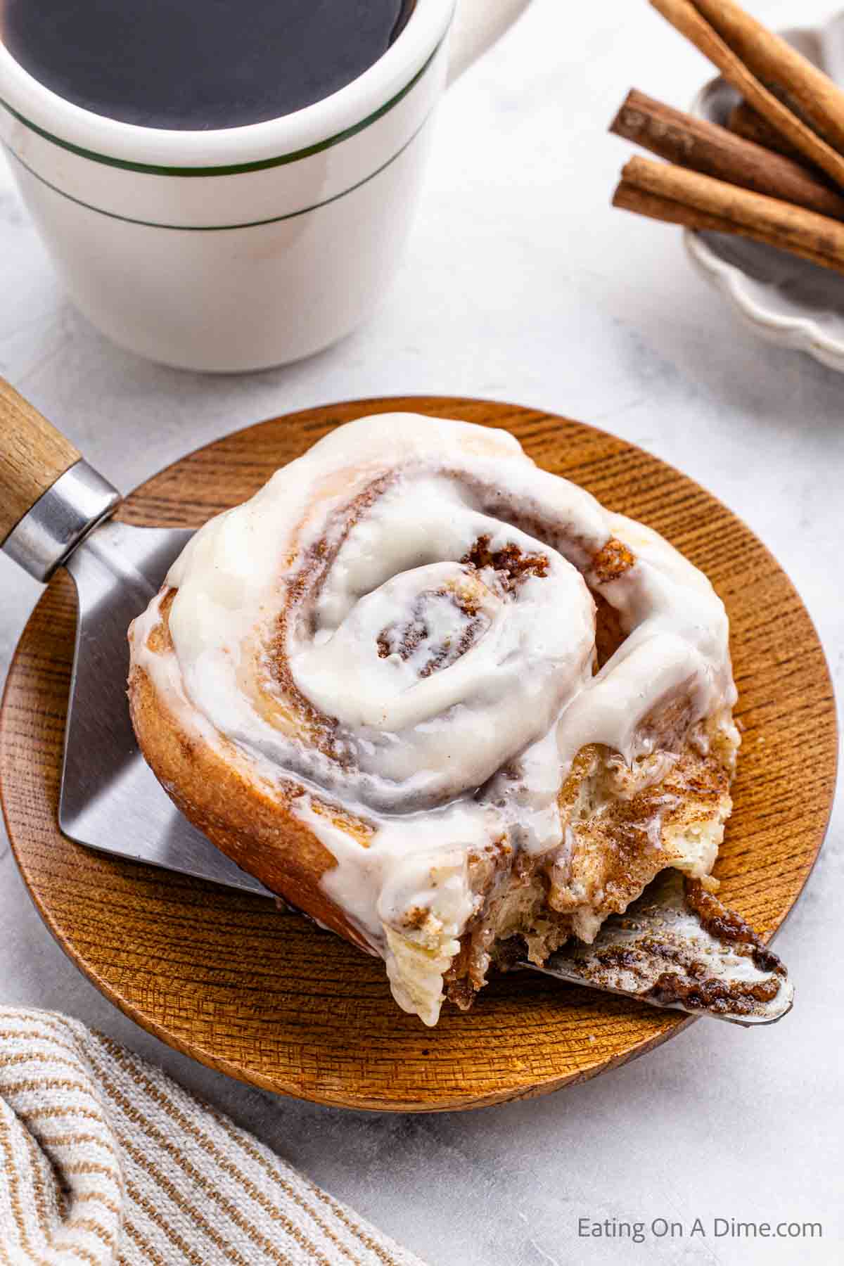 Cinnamon Roll on a plate