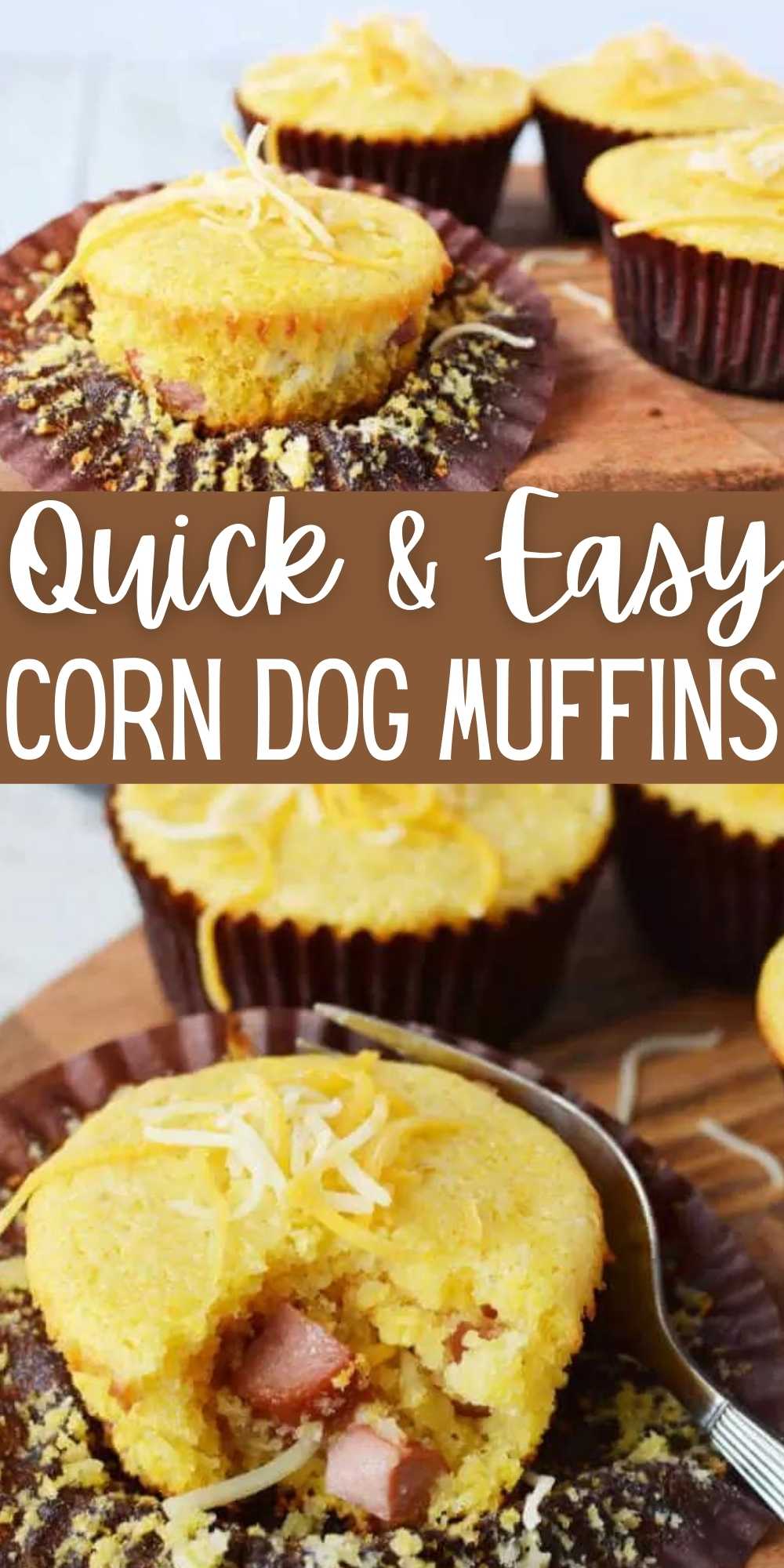Make these frugal Corn Dog Muffins for dinner, game day and more. They are kid friendly but everyone will enjoy them. Try this homemade Mini Corn Dog muffins recipe with a Jiffy mix so you know it’s easy to make too!  #eatingonadime #appetizerrecipes #snackrecipes #lunchrecipes 
