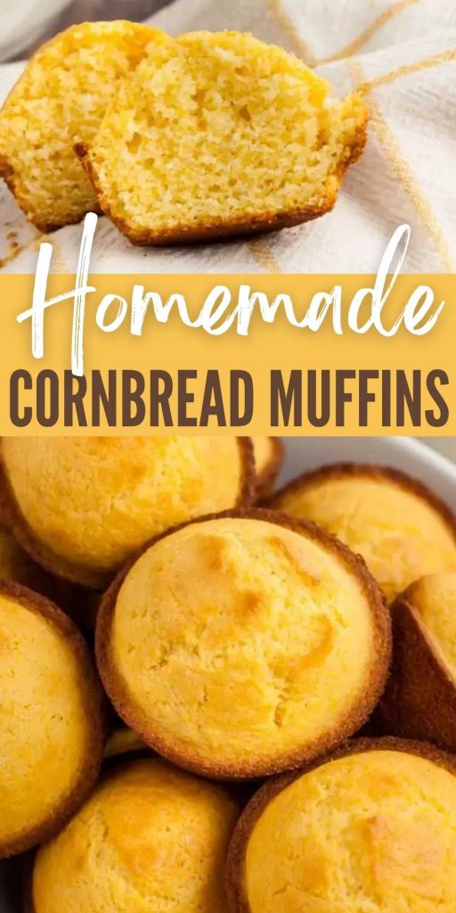 Cornbread Muffins are so easy to make and better than store bought mixes. This cornbread muffin recipe is sure to be a family favorite they are simple to make with corn mill and are perfectly moist every time too!  #eatingonadime #cornbread #breadrecipes #sidedishrecipes 
