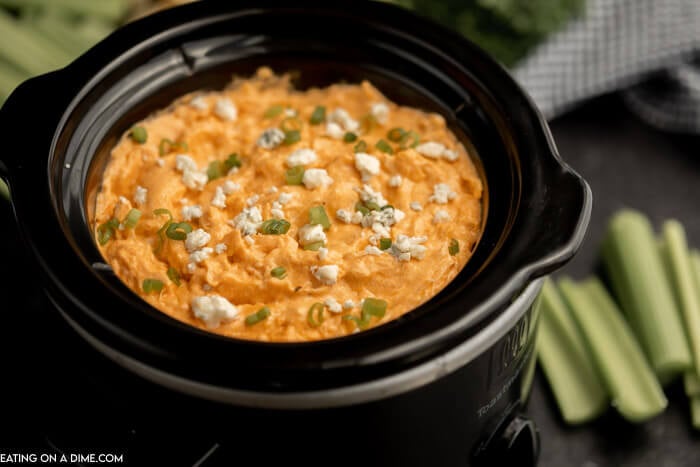 Looking for an easy dip recipe? Try this amazing Crockpot Buffalo Chicken Dip Recipe. You will be shocked by good this slow cooker buffalo dip appetizer is! This Crockpot Buffalo Chicken Dip is packed with great flavor and easy to make in the slow cooker! It is perfect for Game Day and more.