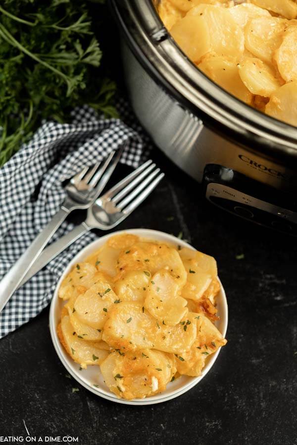 Slow Cooker Potatoes - Good Cheap Eats Side Dishes