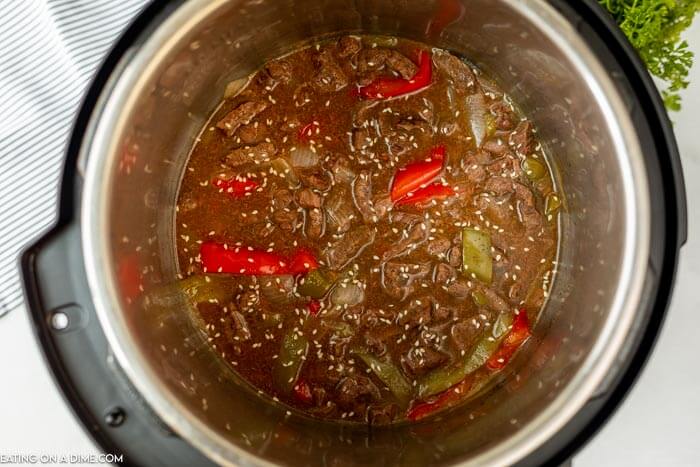 You don't need take out with this easy Instant Pot Pepper Steak. This pepper steak recipe is bursting with flavor and so simple.