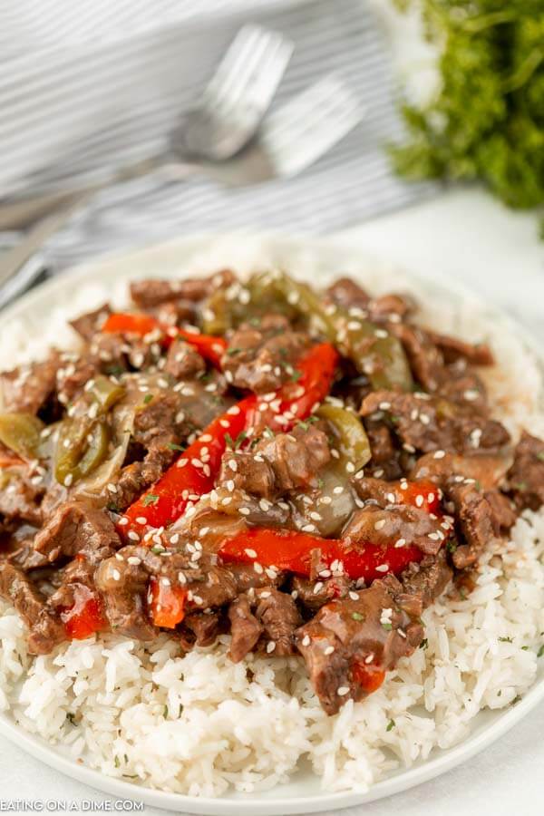 You don't need take out with this easy Instant Pot Pepper Steak. This pepper steak recipe is bursting with flavor and so simple.