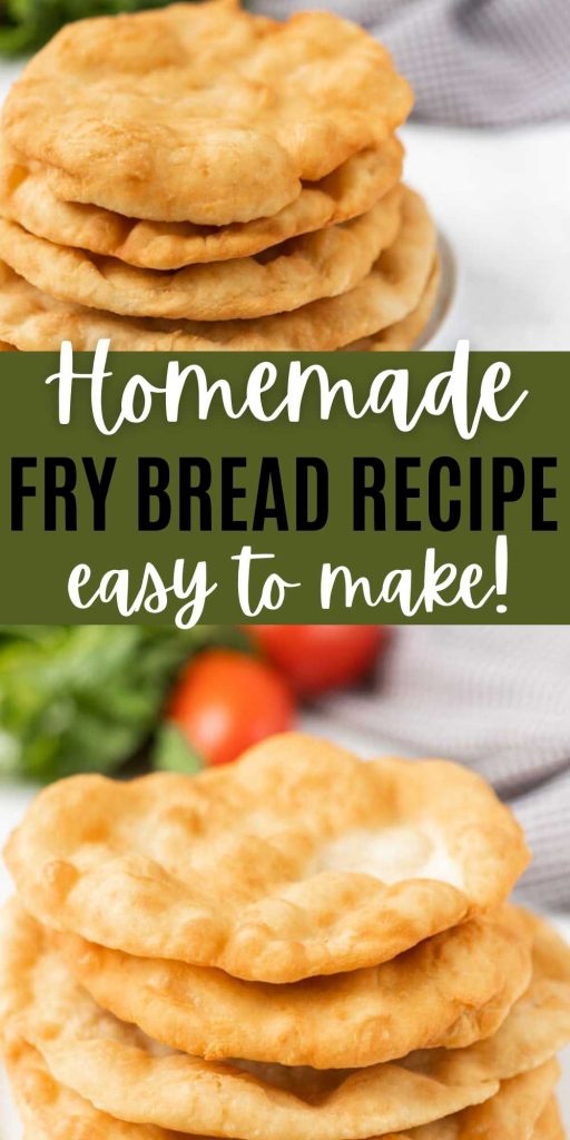 Check out this easy Fry Bread Recipe.  This Navajo fry bread is great to make Indian tacos or elephant ears. You will love this no yeast fry bread recipe.  #eatingonadime #breadrecipes #tacorecipes 

