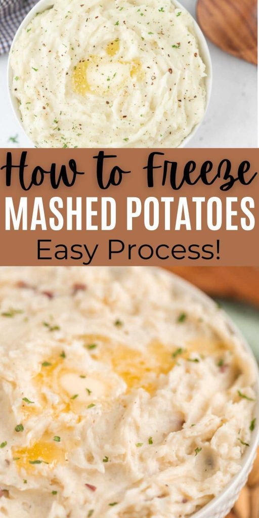 Can you freeze mashed potatoes? Yes and it is so simple. Whether you need to cook in advance or don't want to waste leftovers, try these tips. You can easily freeze leftover mashed potatoes or homemade mashed potatoes so you’re not waisting food!  #eatingonadime #mashedpotatoes #freezingtips #howtofreeze 
