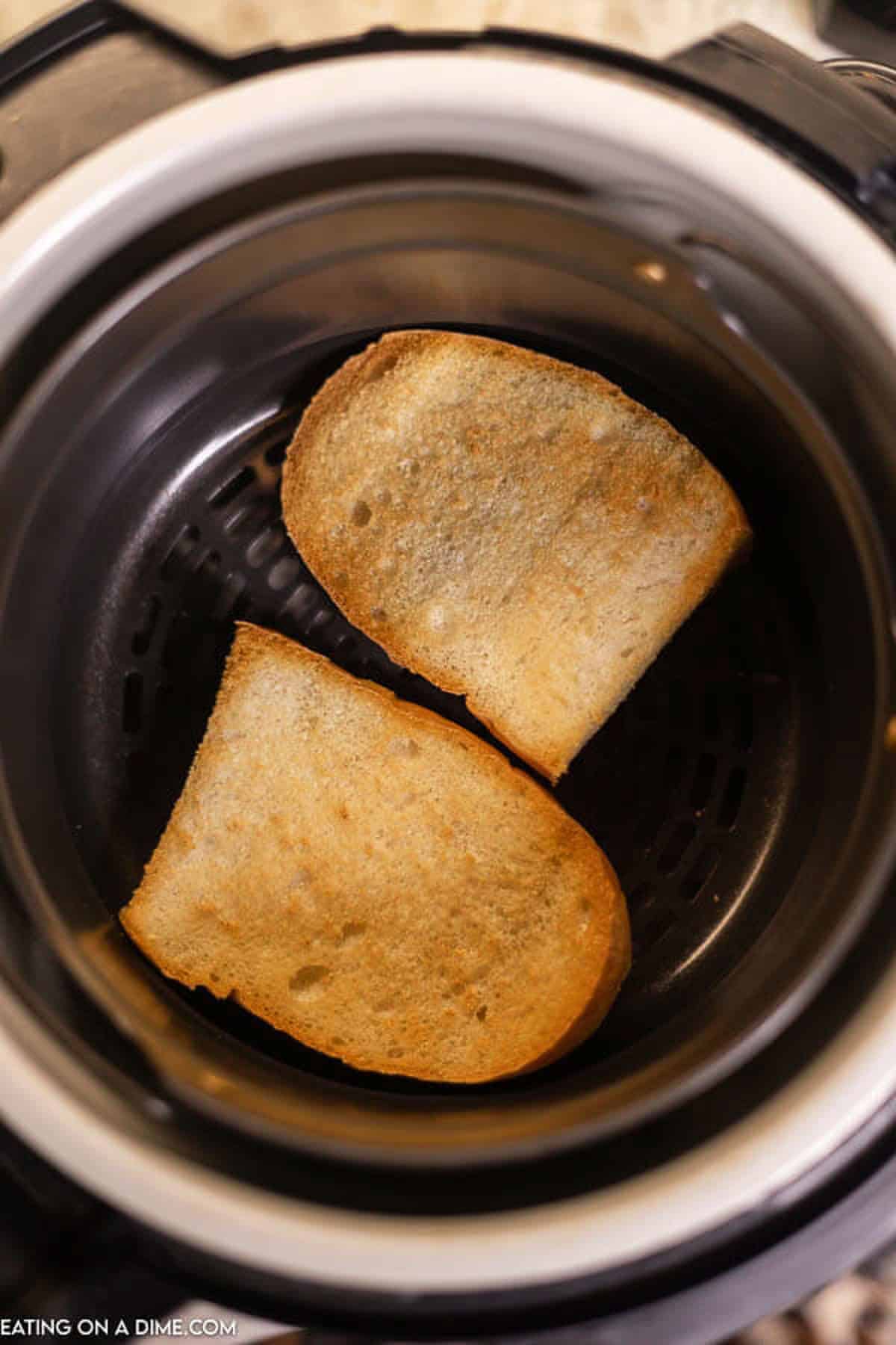 french bread in the air fryer toasted