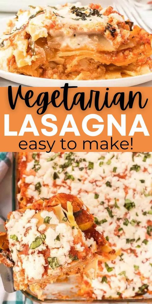 Try the best vegetarian lasagna recipe with tender vegetables and lots of cheese. This meatless lasagna is so good you won't miss the meat. This vegetarian lasagna with zucchini and ricotta cheese is easy to make and packed with flavor too.  #eatingonadime #vegetarianrecipes #lasagnrecipes #italianrecipes 
