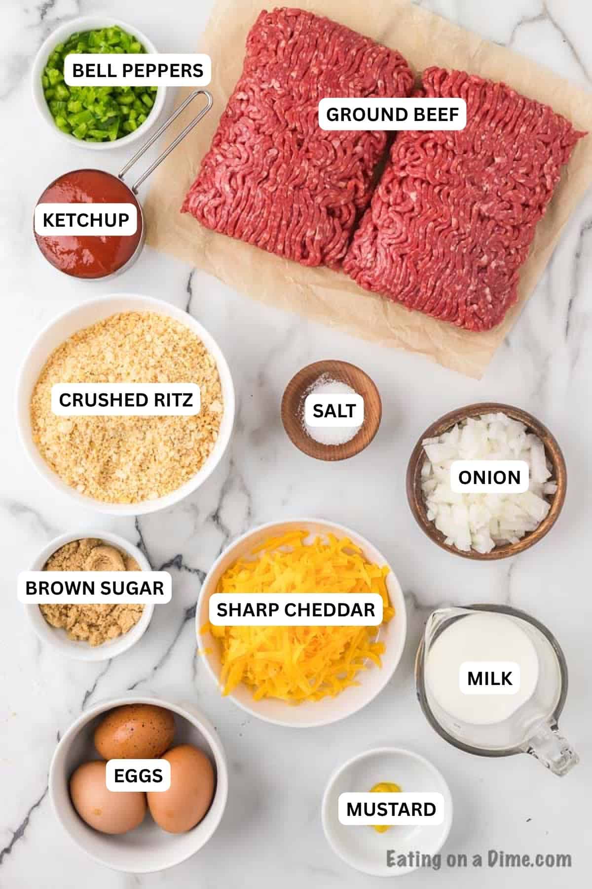 Ingredients needed for the recipe.