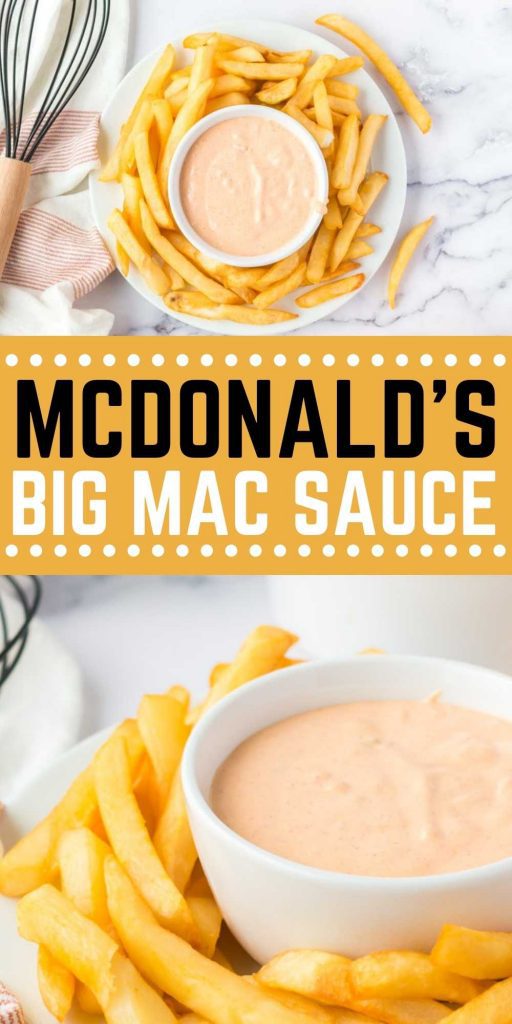 You are going to love this McDonald's Big Mac Sauce Recipe. The ingredients are simple and easy to make. Try as a spread or a dipping sauce. This copycat Big Mac sauce is easy to make and packed with flavor too! #eatingonadime #copycatrecipes #saucerecipes #condiments #bigmacsauce 
