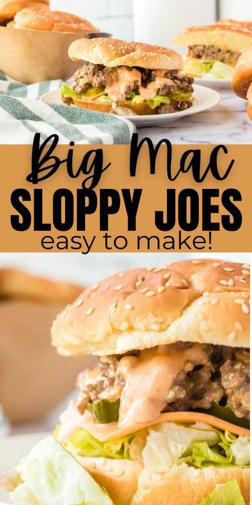 Big Mac Sloppy Joes Recipe combines the flavor of the Big Mac Sauce and ground beef to make an easy weeknight meal. Plus it taste amazing! The entire family will love these Big Mac sloppy joes with secret sauce. #eatingonadime #sloppyjoes #bigmacsauce #easydinners 
