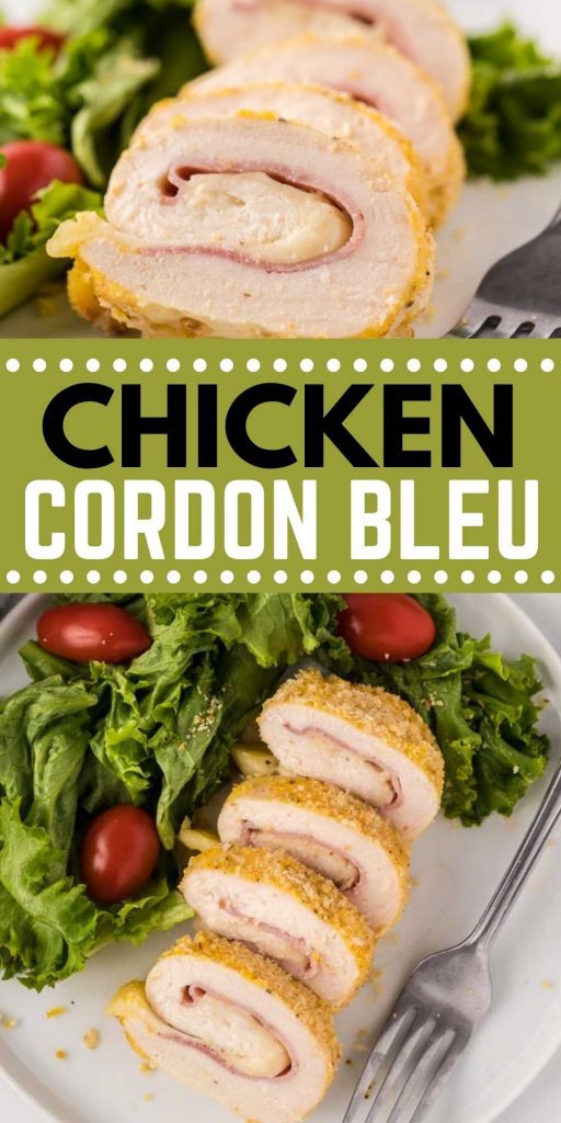 This chicken cordon bleu recipe is easy to make at home.  This simple recipe is easy enough to make for a weeknight dinner but nice enough to make when you have company too.  This classic Chicken Cordon Bleu recipe is easy to make at home and delicious too! #eatingonadime #chickenrecipes #chickencordonbleu 
