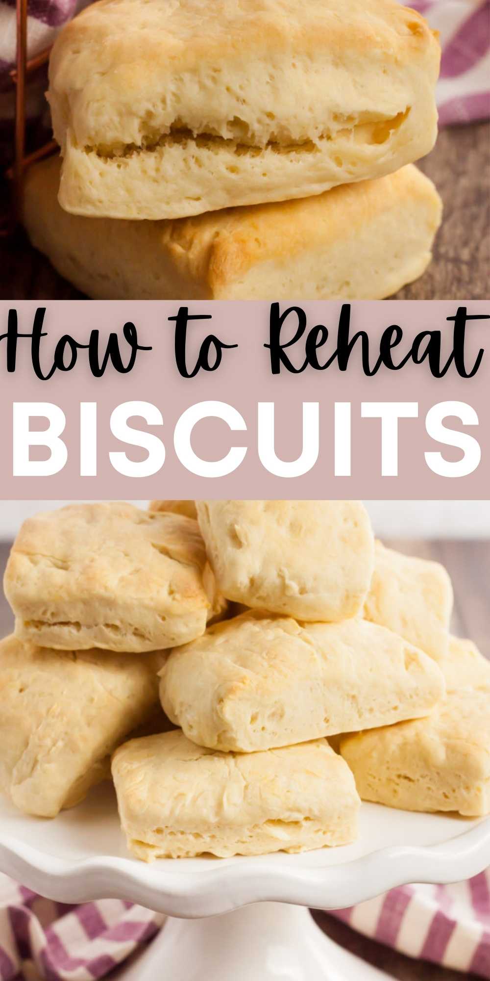 How to Reheat Biscuits the right way is essential to always have the fresh oven taste biscuits whenever you have leftovers. Learn how to reheat biscuits in the microwave, in the oven, in the air fryer or in a toaster oven.  Plus learn how to reheat biscuits from frozen.  #eatingonadime #biscuits #reheating #kitchentips 
