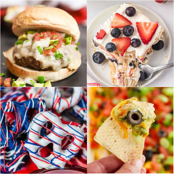 These amazing and easy Memorial Day Food Ideas will make your BBQ or cookout a huge success this year. We have 97 easy Memorial Day Recipes that you will love. Check out these recipes for Memorial Day or any summer meals that families love. #eatingonadime #memorialday #memorialdayfoodideas #BBQideas #BBQfoods 
