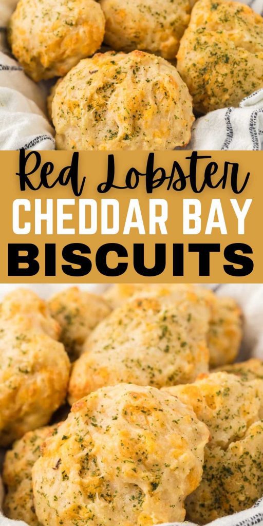 These copycat Red Lobster biscuits are easy to make and cheesy.  They are simple to make and taste just like the ones from Red Lobster.  You are going to love this easy copycat biscuit recipe.  #eatingonadime #copycatrecipes #cheddarbiscuits #biscuitrecipes #sidedishes 
