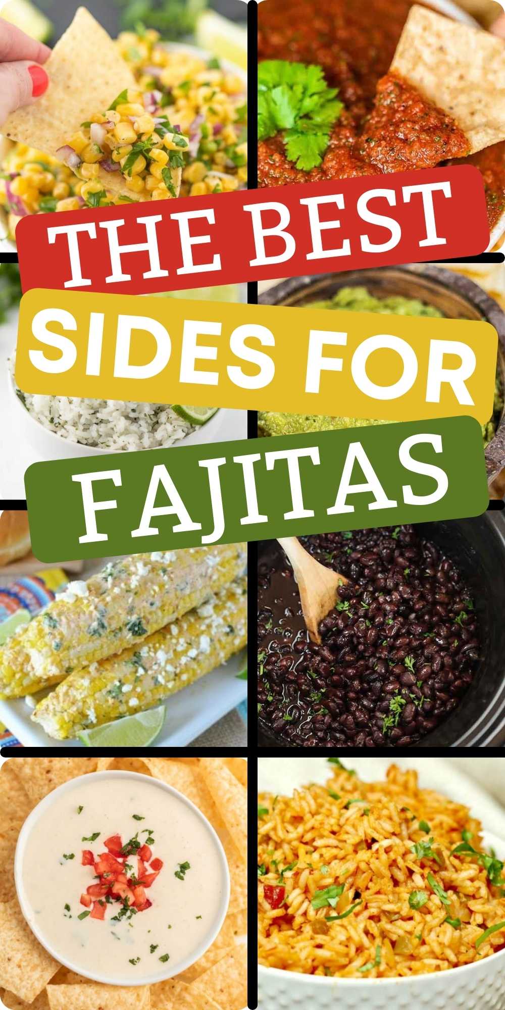 25 Sides for Fajitas that are perfect for busy weeknights. These side dishes for fajitas are easy to make, frugal and tasty. You will love these delicious sides for your favorite fajita dinners. #eatingonadime #sidedishes #fajitasides #fajitas 
