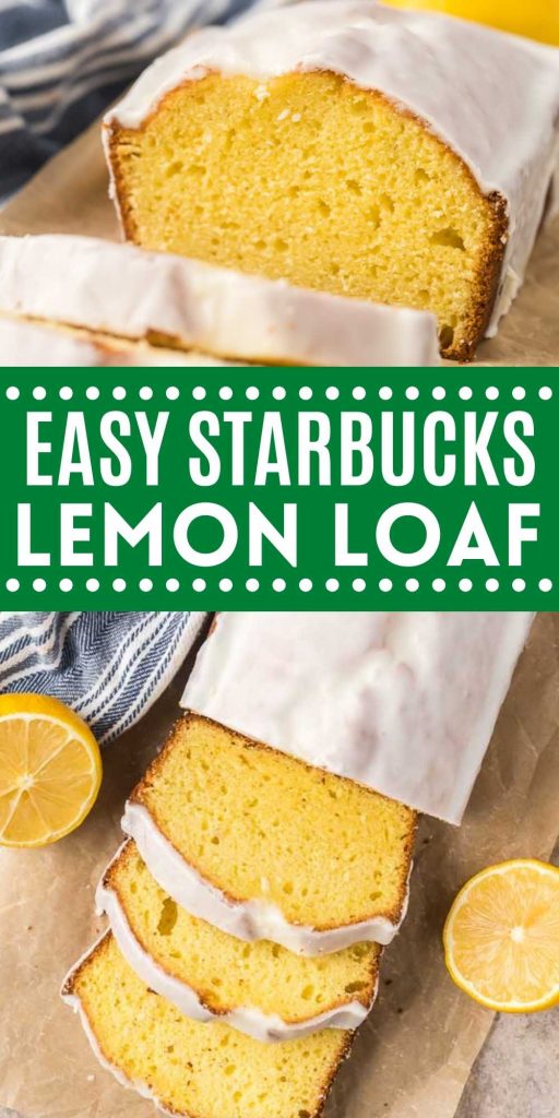 This Starbucks Iced Lemon Loaf is fluffy and tangy too! Plus this Starbucks Lemon Loaf cake is topped with thick lemony icing. This copycat lemon loaf with icing is easy to make at home and tastes just like the one from Starbucks! You’ll love this easy lemon cake recipe. #eatingonadime #copycatrecipes #starbucksrecipe #lemonrecipes

