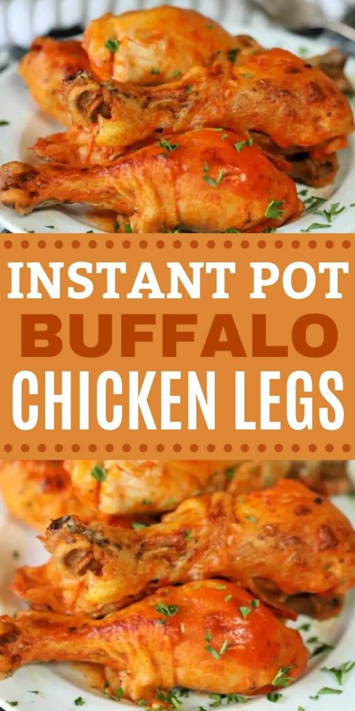 Instant Pot Buffalo Chicken Legs recipe is loaded with lots of buffalo flavor for the best chicken drumsticks. Your family can enjoy this meal in minutes! These Buffalo Bone-In Chicken legs are delicious and easy to make in an Instant Pot. #eatingonadime #instantpotrecipes #drumstickrecipes #chickenrecipes #buffalorecipes #pressurecookerrecipes 
