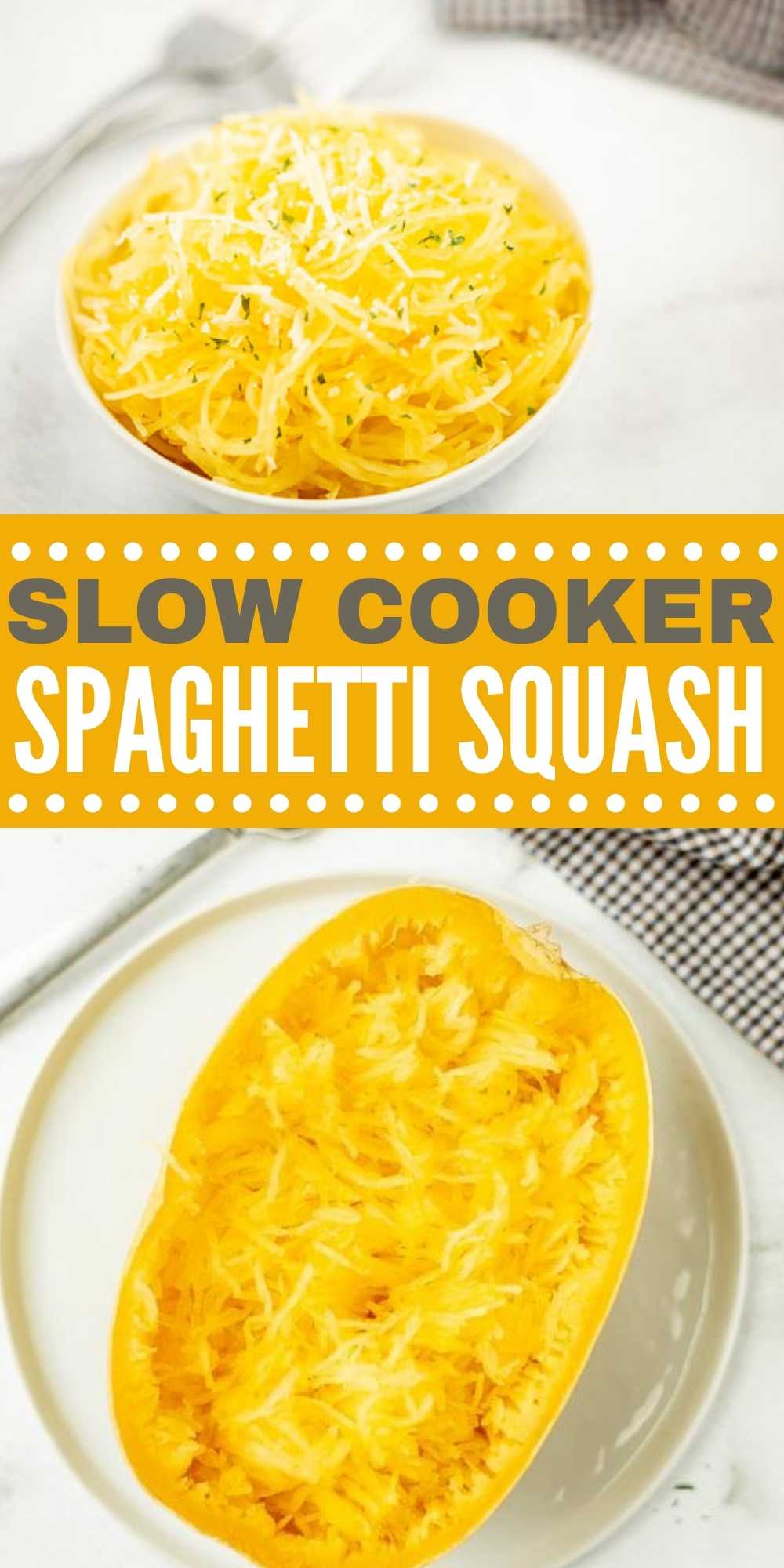 Crockpot Spaghetti Squash - Easy Crock Pot Spaghetti Squash