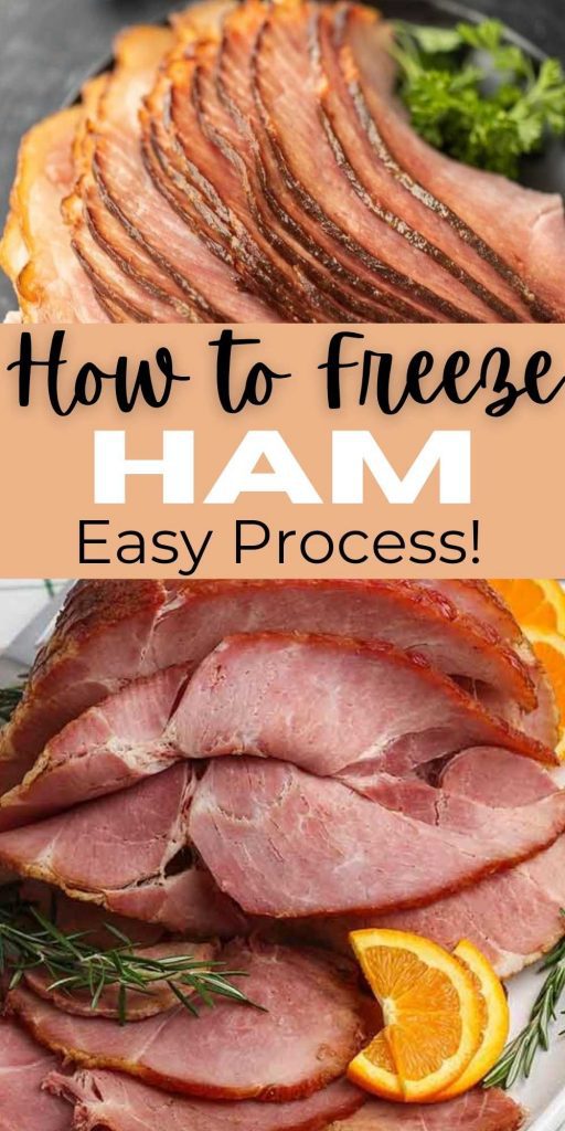 Have you ever wondered Can you Freeze Ham? We will show you how to freeze ham and ways to use your leftover ham. Easy steps to save your ham. Learn how to freeze ham after it’s cooked and how long it can be frozen for. #eatingonadime #freezingtips #ham #howto #howtofreeze 
