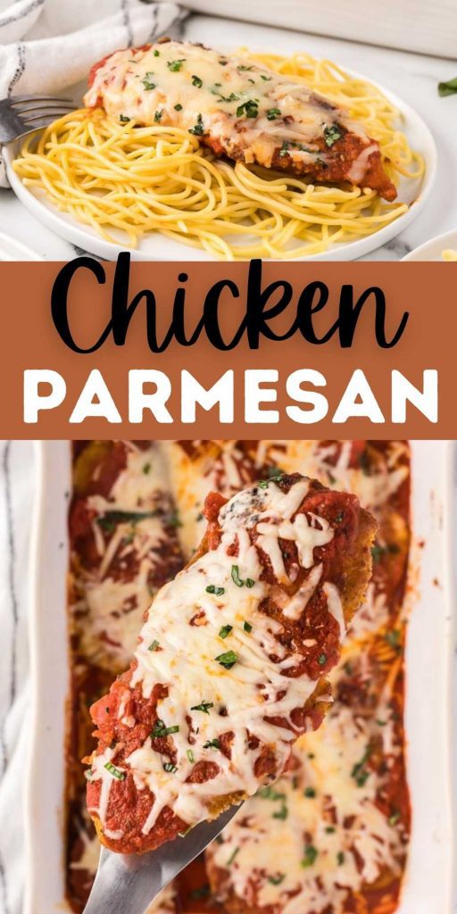 Learn how to make classic Chicken Parmesan that is restaurant quality at home. This recipe is easy to make and the Best chicken Parm Recipe. It's so simple to recreate Baked Chicken Parmesan.  #eatingonadime #chickenrecipes #italianrecipes 
