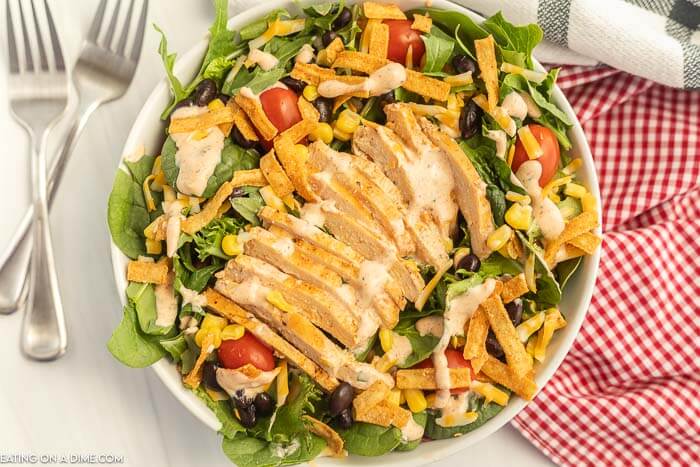 Close up image of Spicy Southwest Chicken Salad