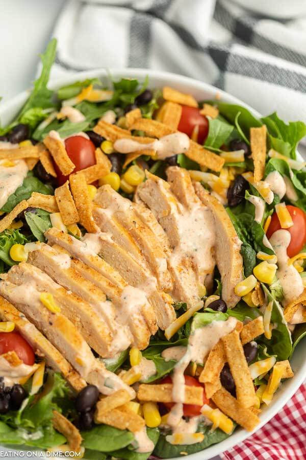 Close up image of Spicy Southwest Chicken Salad