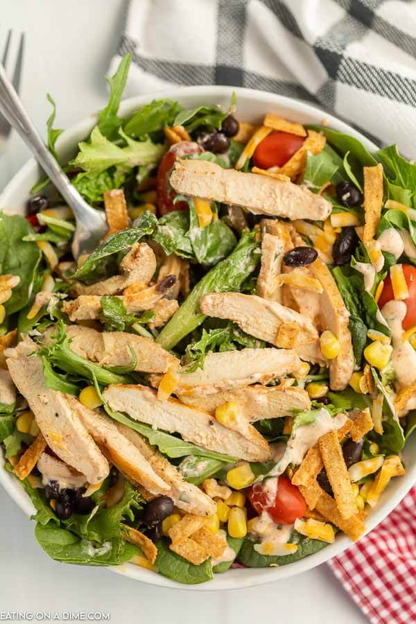 Close up image of Spicy Southwest Chicken Salad